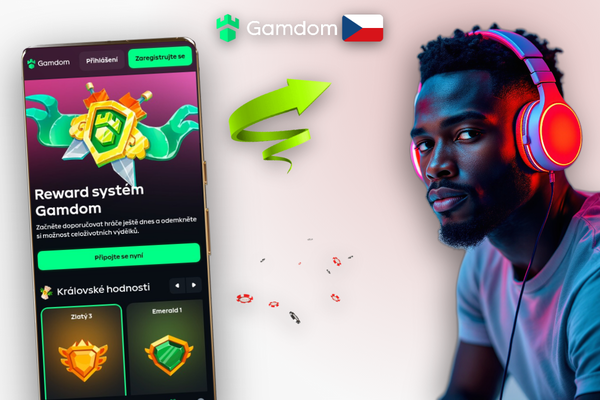 Denní cashback a přehled progresu úrovně na účtu hráče v Gamdom Kasino