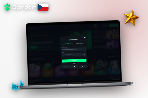 Klasická registrace v Gamdom Kasinu přes e-mail s plnou kontrolou nad vlastním účtem