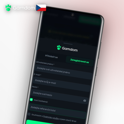 Rychlá registrace v Gamdom Kasinu přes Google účet jedním kliknutím
